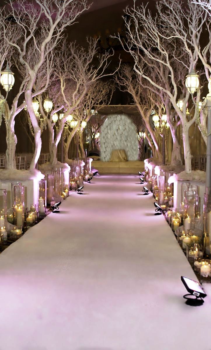 Winter Wedding Ceremony Decorations Ideas