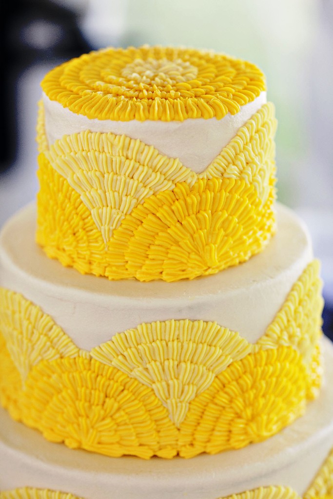 Yellow Wedding Cake Decorations
