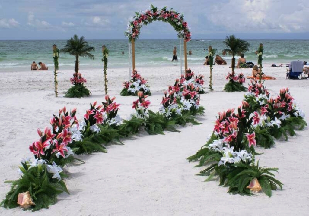 beach wedding decorations pictures
