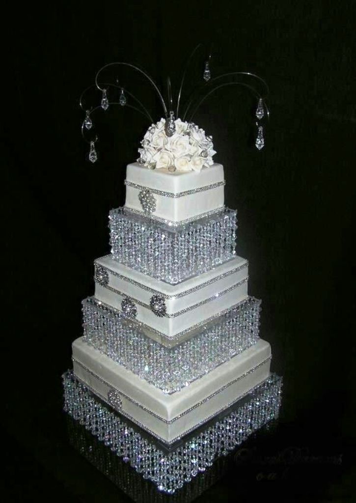 bling themed wedding cake Decorations