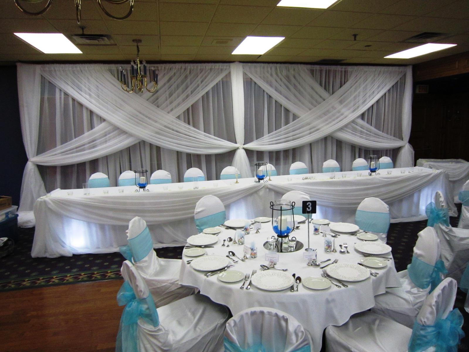 blue and White Wedding Decorations