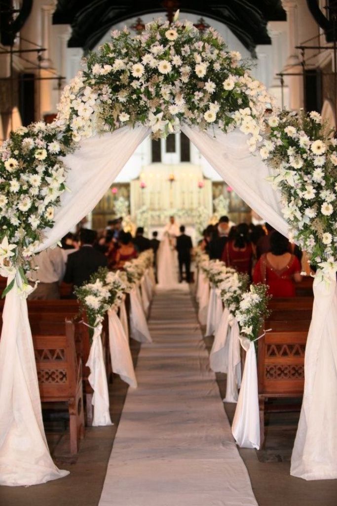 flowers bouquets aisle decor for church wedding