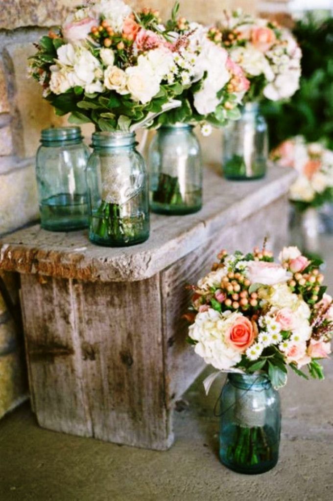 rustic Mason Jar Wedding Decorations