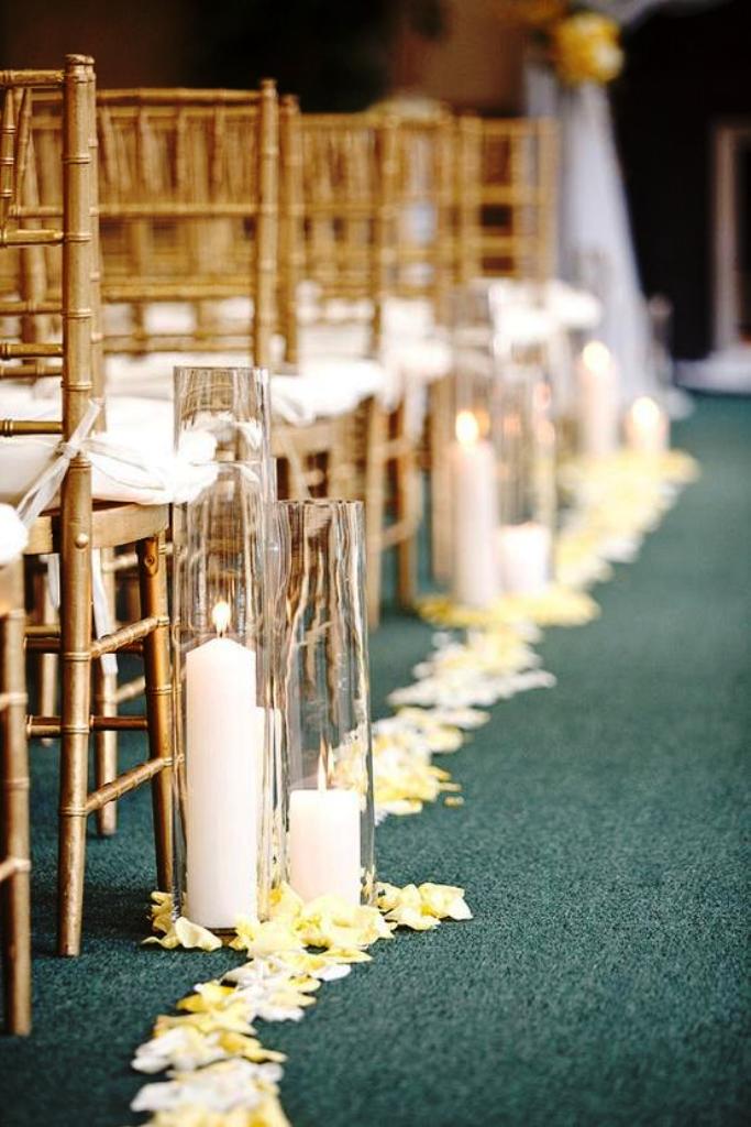wedding aisle decorations for chairs