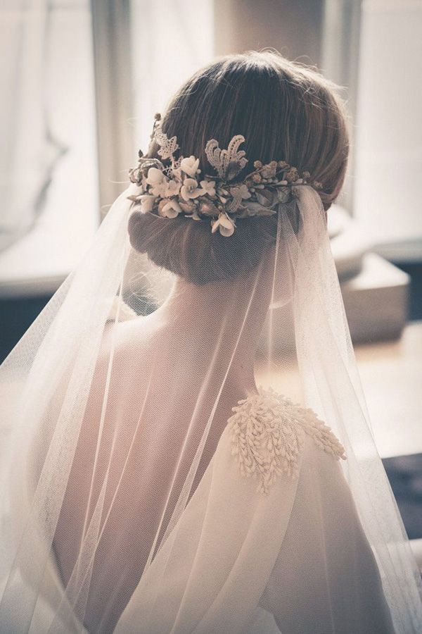 Country Wedding Hairstyles With Veil