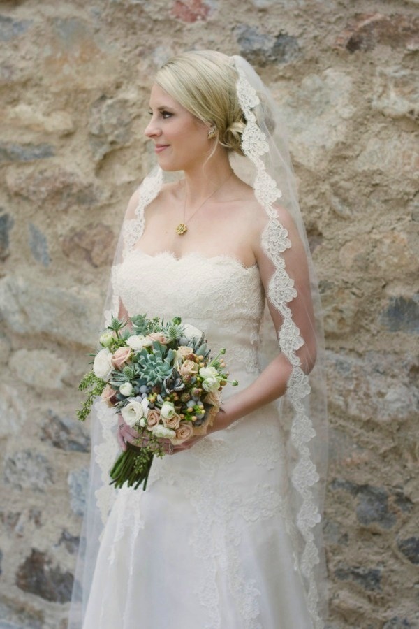 Fall Wedding Hairstyles With Veil