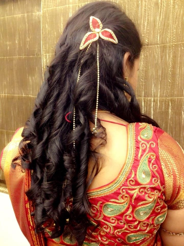 24 Hairstyle for long hair for indian wedding for Medium Length