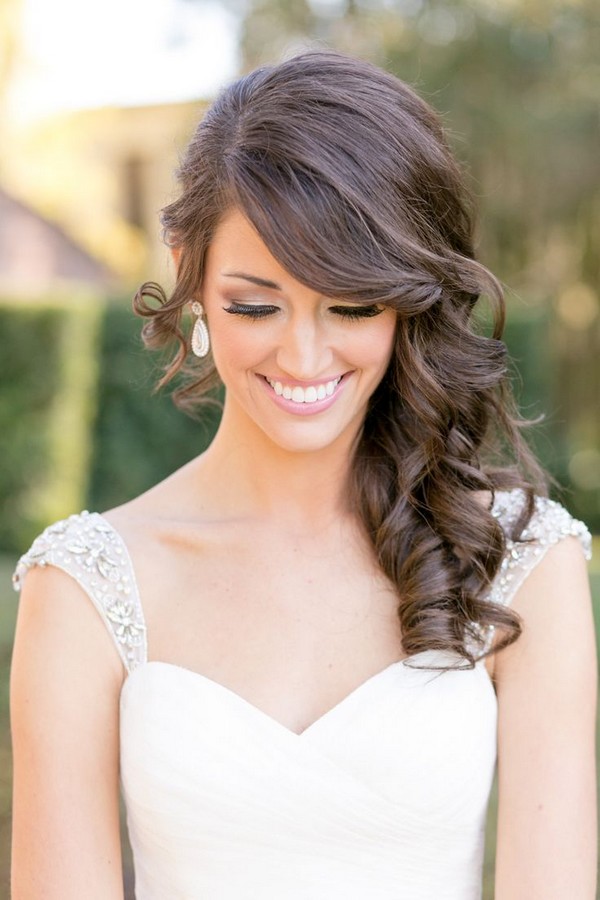 Medium Length Curls Wedding Hairstyles