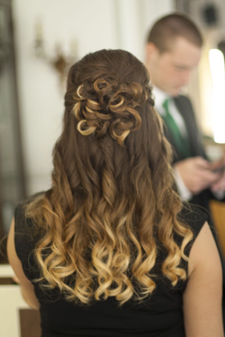 Medium Length Ombre Wedding Hairstyles