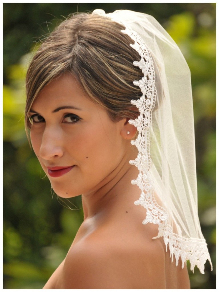 Medium Length Wedding Hairstyles With Veil