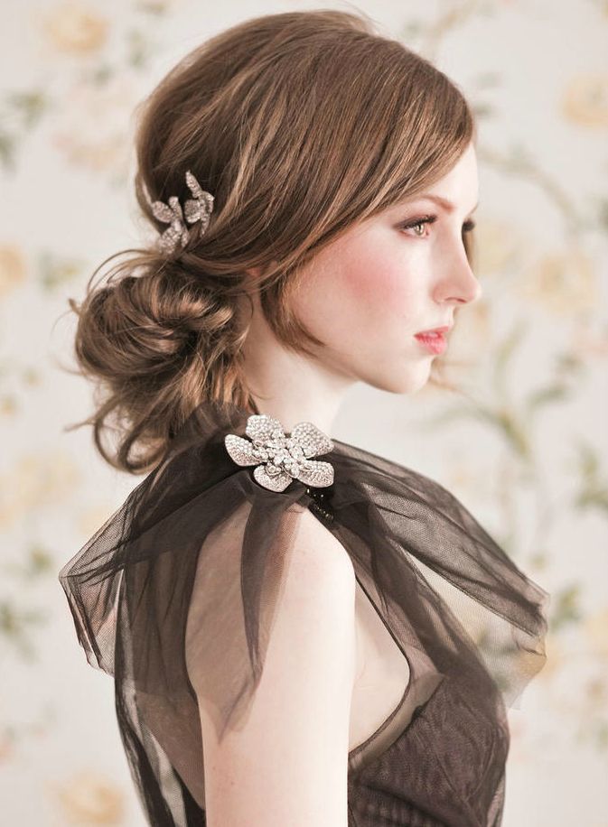 Messy Wedding Hairstyles With Bangs