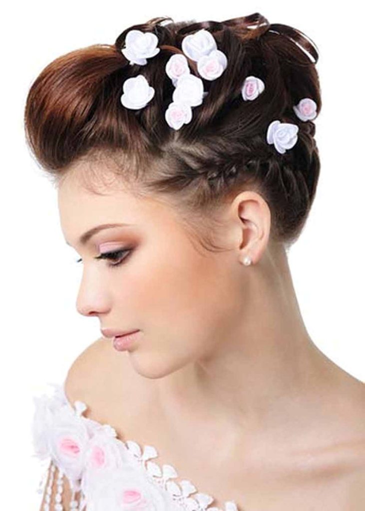 Mother Of The Bride Wedding Hairstyles With Flowers