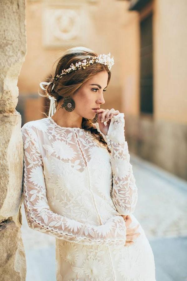 Ponytail Wedding Hairstyles With Veil