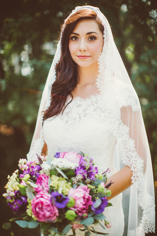 Rustic Wedding Hairstyles With Veil