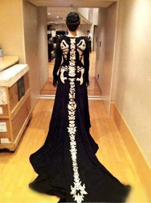 Skeleton Halloween Wedding Costume Ideas