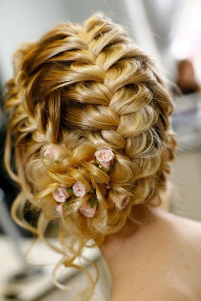 Updo Wedding Hairstyles With Plait