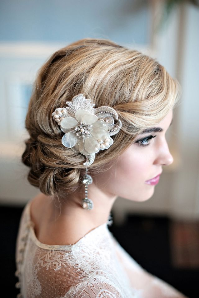 Vintage Wedding Hairstyles With Flowers