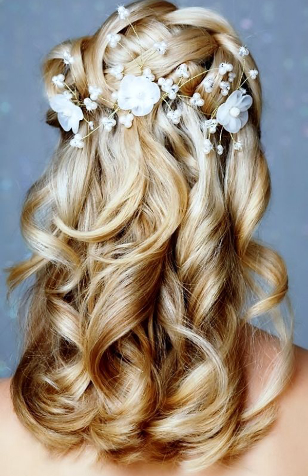 Waterfall Wedding Hairstyles For Long Hair