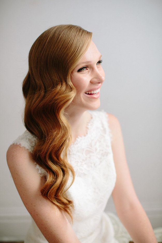 Waves Country Wedding Hairstyles