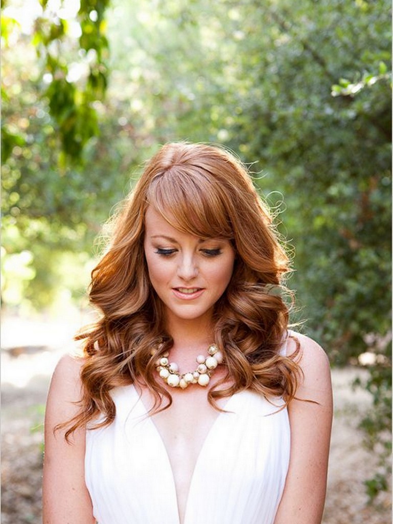 Wedding Hairstyles For Long Hair With Bangs