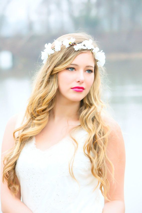 Wedding Hairstyles With Flowers Crown