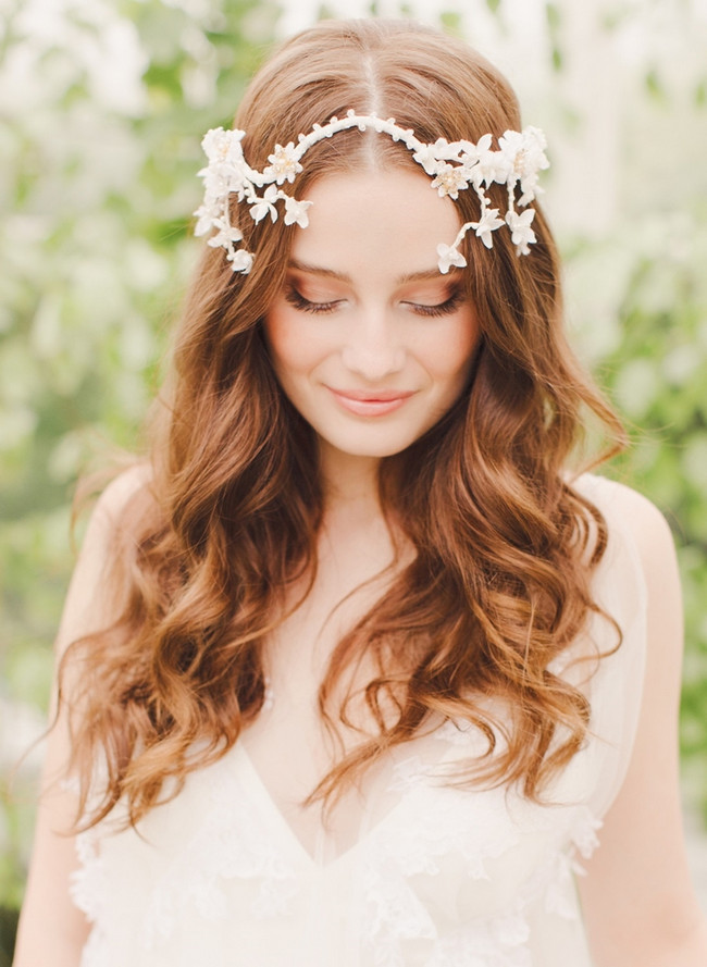 Wedding Hairstyles With Flowers Headpieces