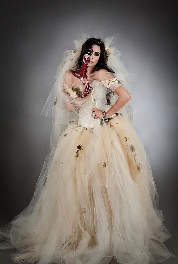 Zombie Bride Halloween Wedding Dress