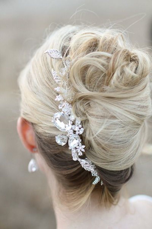 Classic Messy French Twists Wedding Hairstyles
