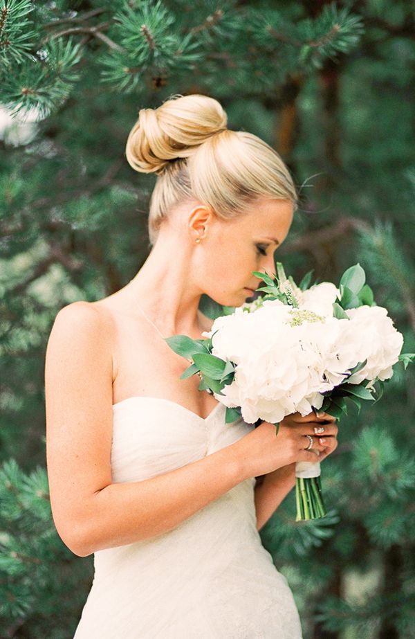 Classic Top Knot Wedding Hairstyles