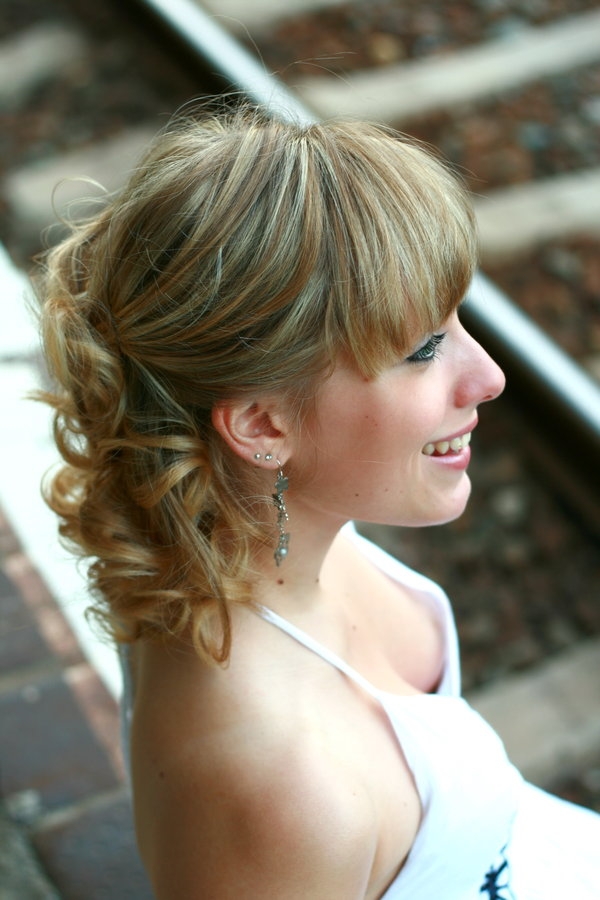 Classy Wedding Hairstyles With Bangs