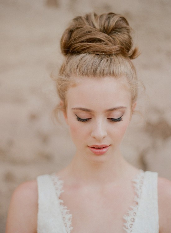Easy Top Knot Wedding Hairstyles
