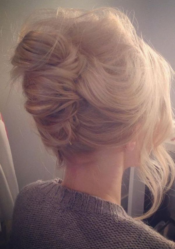French Twists Wedding Hairstyles With Bangs