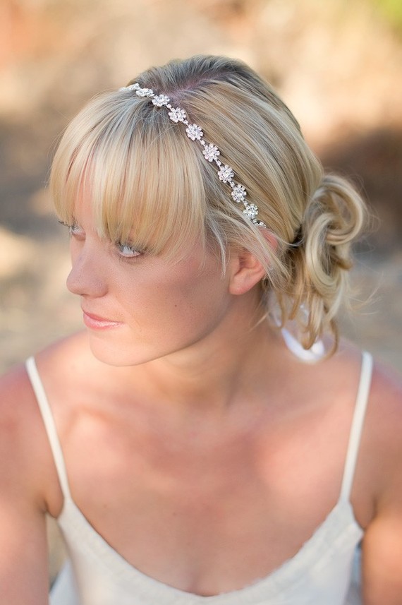 Simple Wedding Hairstyles With Bangs