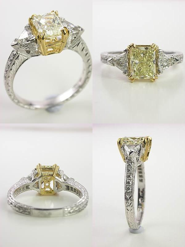 vintage-yellow-diamond-engagement-ring