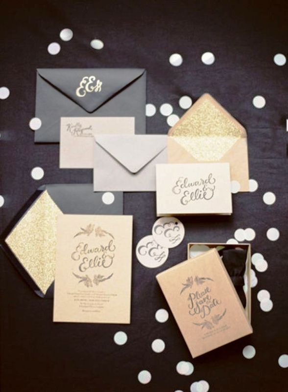 black-and-gold-wedding-invitations