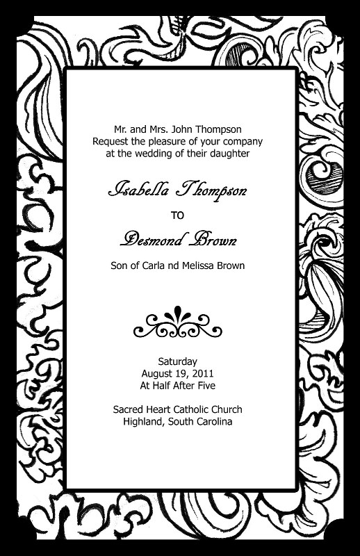 black-and-white-wedding-invitations-template