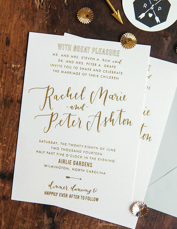 gold-wedding-invitation-calligraphy