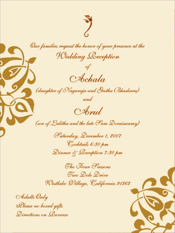 indian-wedding-reception-invitation-wording-samples
