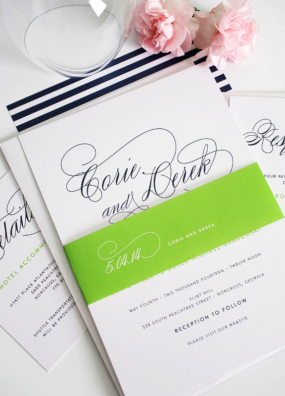 navy-blue-and-green-wedding-invitations