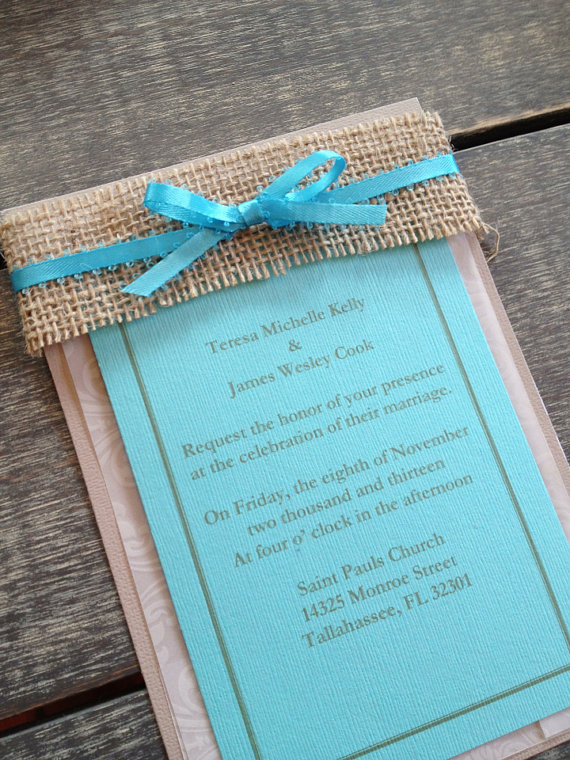 rustic-burlap-wedding-invitation-with-blue-ideas