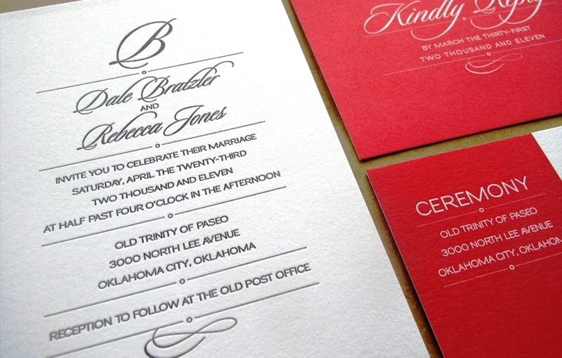 28 traditional wedding invitations to create formal atmosphere