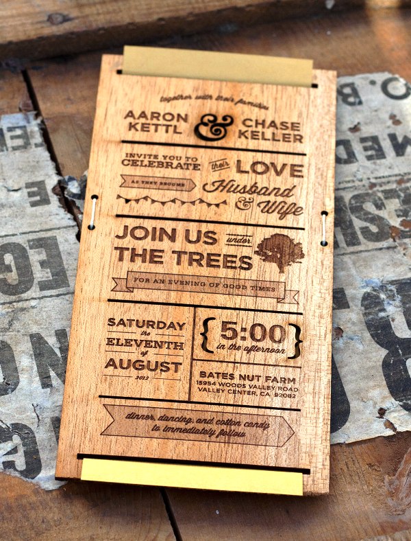 wood-wedding-invitation