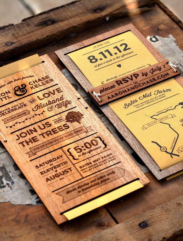 wood-wedding-invitations