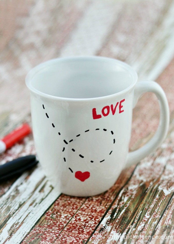 DIY Love Mug for Valentine’s Day