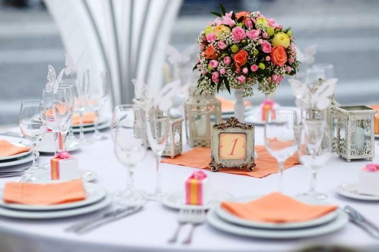 25 Peach Wedding Decorations Ideas