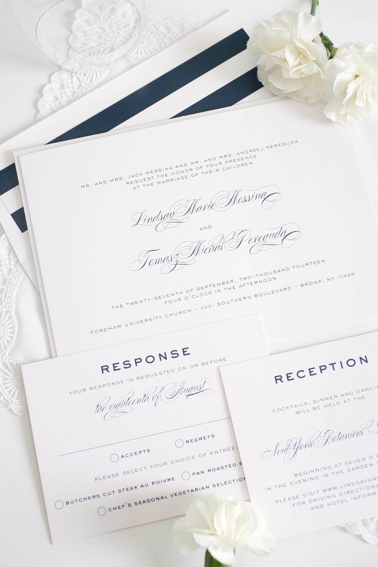 classic-navy-wedding-invitation - Wohh Wedding