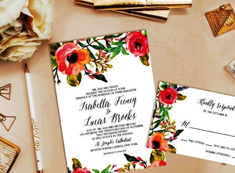 25 Floral Wedding Invitations You Love Try