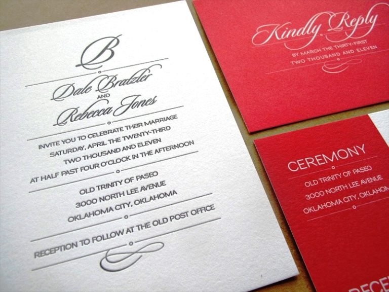 28 Traditional Wedding Invitations To Create Formal Atmosphere