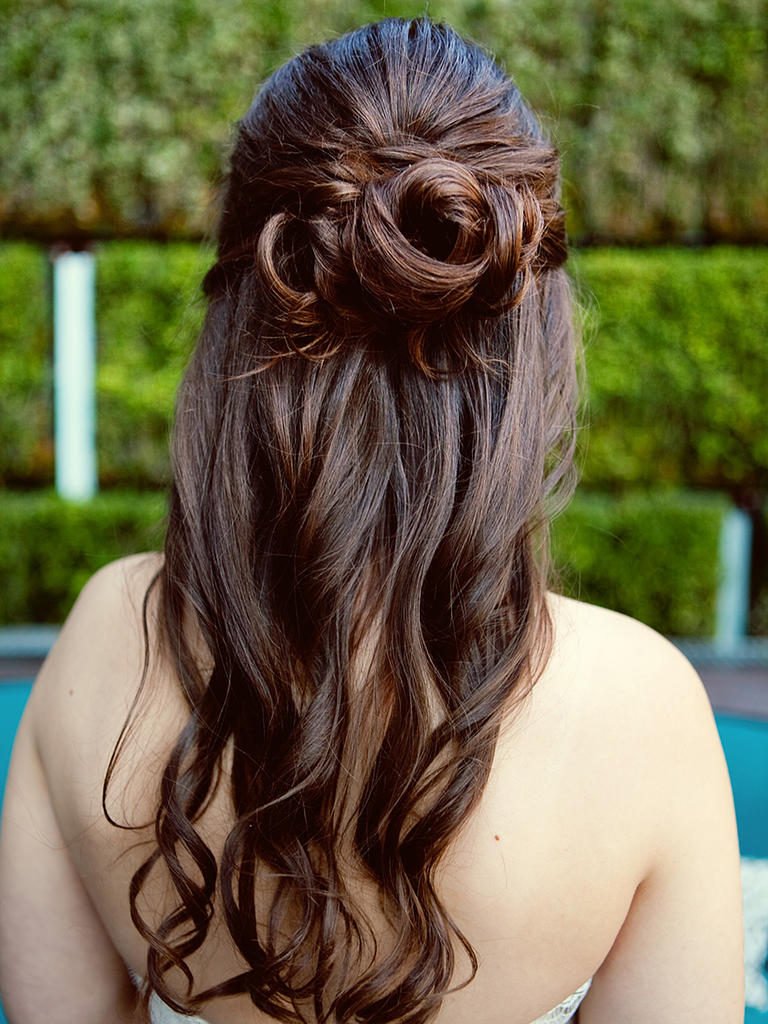 15 Half-Up Wedding Hairstyles for Long Hair